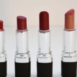 Lipsticks - Four Aligned Assorted-color Lipsticks