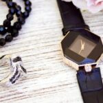 Accessories - Black and Gold-colored Analog Watch With Leather Strap