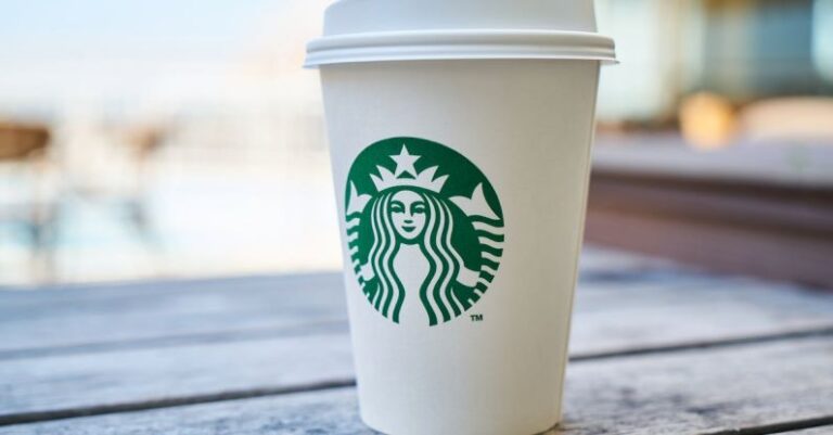Brands - Closed White and Green Starbucks Disposable Cup