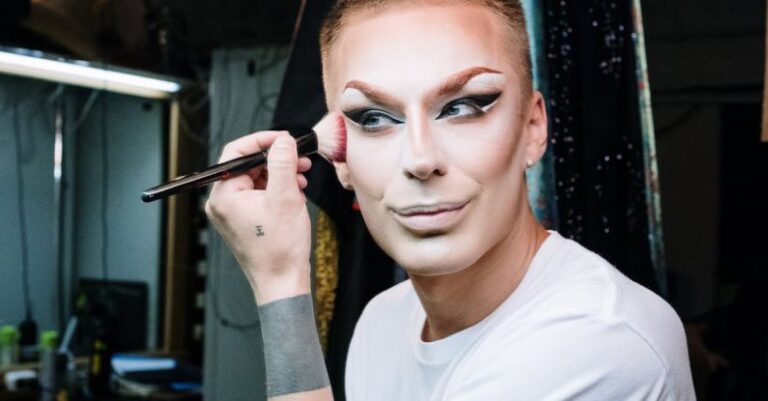 Makeup - Drag Queen Applying Makeup
