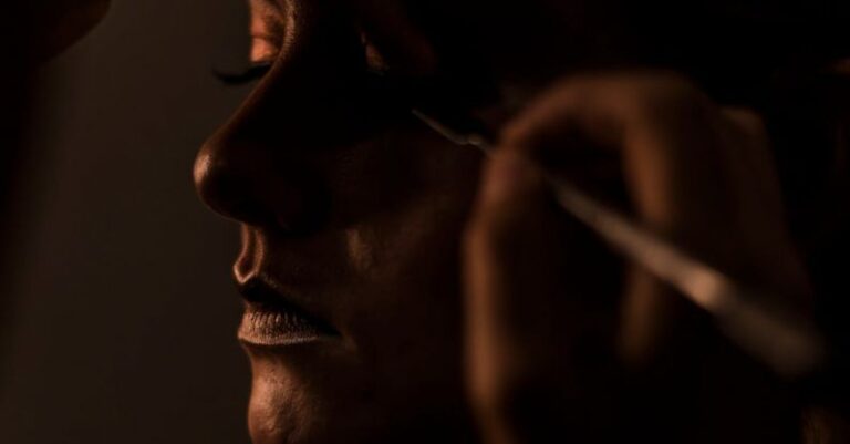 Makeup - A Woman Getting Her Makeup Done